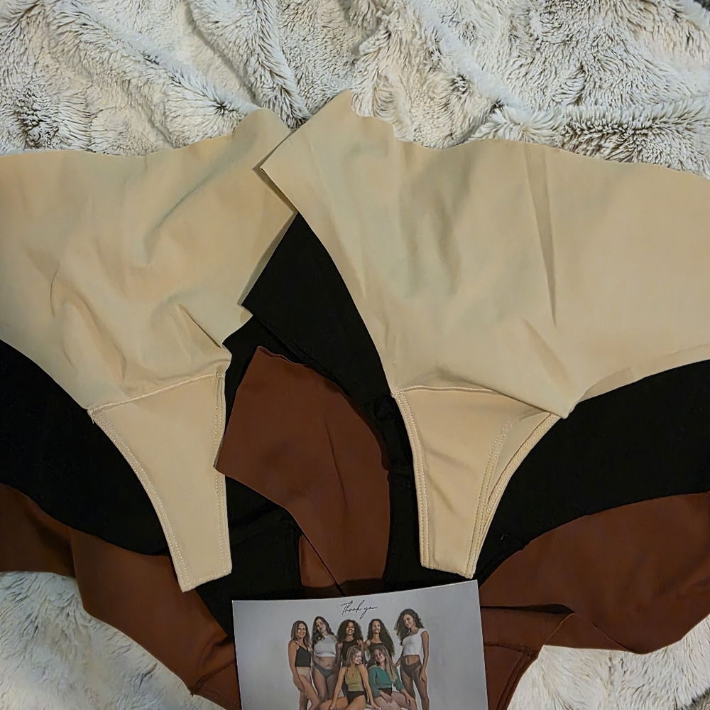 Bundle Aura Invisible Camel Toe Thong 6 Pairs